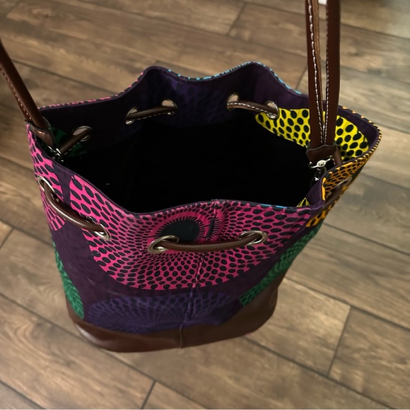 Drawstring bucket tote bag - Picture 6 of 8